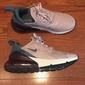 purple Nike 270s shoes